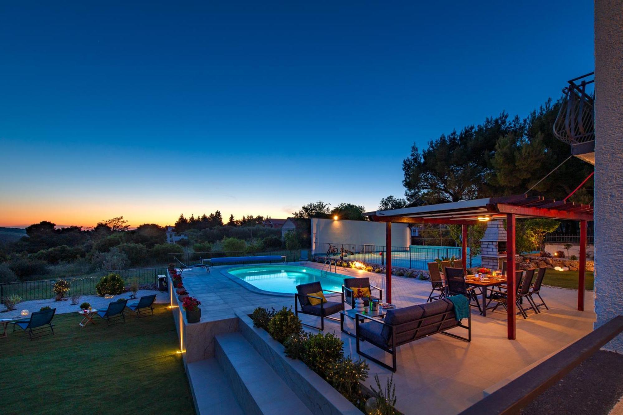 Villa Plenca - Heated Pool ! Шибеник Екстер'єр фото