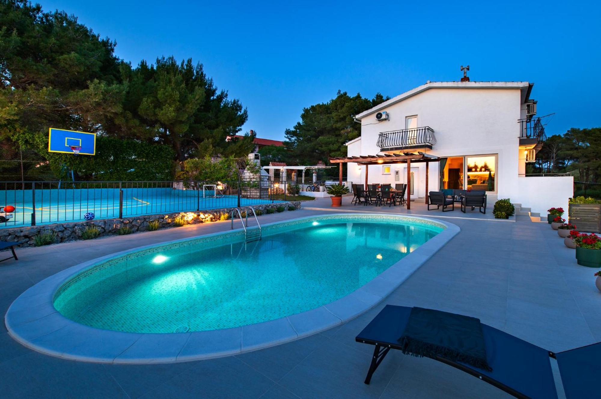 Villa Plenca - Heated Pool ! Шибеник Екстер'єр фото
